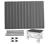 Table du chariot supérieur 33.8x21.6 en acier en carbone Tableau de wagon de pliage lourd Porteur portable pour pique-nique camping Barbecue
