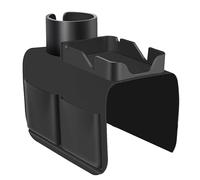 Table du plateau de bras de canapé - Porte-tasse de canapé, organisateur de boissons d'accoudoir | Couchon de silicone flexible avec conception anti-déborde, poches de stockage latéral pour collations