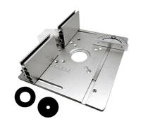 Table du routeur Plaque d'insertion 2 en 1 Aluminium Alloy Flip Board Banc Woodworking Précision CNC Usinée pour la machine de coupe de routage électrique