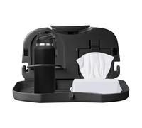 Table du siège d'auto - Bureau de voyage réglable pliable avec compartiment de tasse, plateau automobile portable multifonctionnel | Organisation de travail sur le tour compact, organisateur d