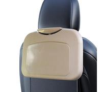 Table du siège d'auto - plateau monté sur dossier universel avec insert de tasse intégré, fort bureau de voiture pliable | Sépartie d'espace ergonomique Sépargne de travail portable, plate-forme de pa
