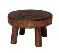 Table du Support de - intérieure Round Affichage des Statues en Bois pour ajoutant de la beauté et de l'élégance - Pot de Support de en Pot à Fleurs pour Chambre à Coucher