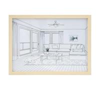 Table éclairée par LED, 3 Effets d'éclairage Alimentés par USB, Durable, Soulage la Fatigue, Cadre Photo Lumineux à LED, Veilleuse Minimaliste Décorative pour Chambre à Coucher