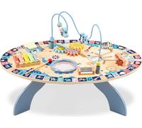 Table éducative en bois 7in1, musicale, sensorielle