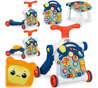 Table éducative, tableau blanc, pousseur, marcheur interactif, 5in1, bleu, Ricokids