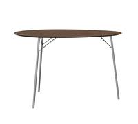 Table Egg 115x84x74cm chromed steel base