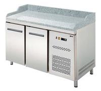 Table électrique refrigérée à froid positif, GN 1/1, pizza, 2 portes sans vitrine RTP 2D Redfox G