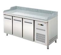 Table électrique réfrigérée positive GN 1/1 pizza porte double, 7x tiroir RTP 3D 2D7ZN Redfox