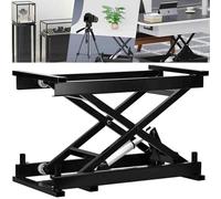 Table élévatrice à Ciseaux électrique, Plate-Forme électrique réglable en Hauteur, Charge de 110 LB, à Manger électrique, Basse, avec téléco