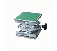 Table Élévatrice à Ciseaux Robuste, 10x10cm | Réglage Manuel par Vis, Plateforme Élévatrice En Acier Inoxydable, Stable, pr Chimie, Physique, Laboratoires
