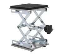 Table Élévatrice de Laboratoire à Ciseaux Inox 6x6 Pouces 70-260mm | Plateforme Rembourrée, Réglage Manuel Précis, Support Stable, Usage en Cours de Sciences et Recherches