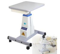 Table élévatrice électrique motorisée pour optométriste, poste de travail à hauteur réglable de 40,6 x 48,3 cm (16 x 19 pouces), capacité de charge de 75 kg (165 lb), table professionnelle White