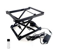 Table Élévatrice Électrique Table élévatrice électrique à Ciseaux pour café, Support de Salle à Manger, Plateforme réglable en Hauteur, télécommande Filaire/sans Fil, Cadre en Fer Pliable, s