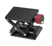 Table élévatrice manuelle de laboratoire en aluminium - Plateforme manuelle précise - Plateforme de levage stable pour la recherche scientifique