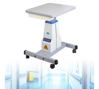 Table élévatrice pour optométrie, table de travail motorisée pour instruments d'optométrie, support de travail électrique pour optométriste, table de travail professionnelle pour magasin White