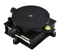 Table élévatrice réglable pour utilisation en laboratoire - Plateforme de levage en alliage d'aluminium avec réglage de la hauteur de 4 à 11 cm, outil d'établi stable pour des expériences