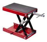 Table élévatrice robuste pour motos, cric hydraulique à ciseaux, plateforme large et stable, support de voiture, pont élévateur à hauteur réglable pour faciliter les réparations et l;entretien.