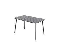 Table En Acier 4/6 Places Gris Foncé Bergame