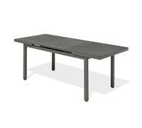 DCB Garden Table de jardin Dania – Alu & Spraystone, rallonge automatique 160–210 cm Gris anthracite