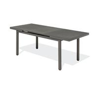 DCB Garden Table de jardin Dania – Alu & Spraystone, rallonge automatique 160–210 cm Gris anthracite