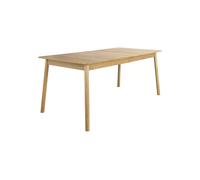 Table en bois de frêne beige, extensible, 10 places, rectangulaire, style scandinave - Zuiver, Glimps - 180-240x90x76 cm