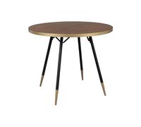 DENISE XL - Table de repas ronde art déco D91 Marron