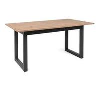 Table en bois Table extensible Style industriel Beige G