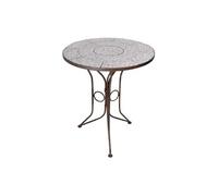 Table en céramique et fer forgé