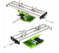 Table en croix pour mini perceuses et fraiseuses - Table de travail précise et réglable avec rainures en T, mouvement d'axe X et Y, idéale pour percer et fraiser avec précision dans l'atelier
