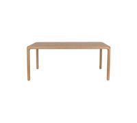 Table en frêne beige, rectangulaire, 8 places, pieds en frêne massif - Zuiver, Storm - 180x90x75 cm