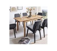 Table en hêtre massif extensible 115x46x65 cm