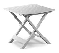 Table En Plastique Grande Pliable De Jardin Plage Extérieur 80×72×70h Cm Blanc