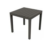 Table en résine 80 x 80 x h72 cm couleur anthracite TBL028AN
