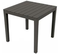 Table en résine 80 x 80 x h72 cm couleur anthracite TBL028AN
