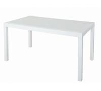 Table en résine tressée Houston Bica blanc