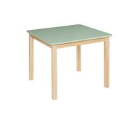 Atmosphera - Table Classic en pin et Bois 60x60cm Vert