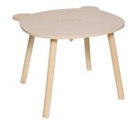 Atmosphera Table enfant Douceur ourson Beige d60cm