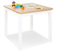 Table enfant Fenna blanc naturel 57x57cm Blanc G