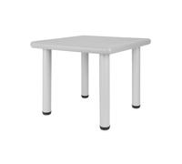 BIECO Table pour Enfant Gris Glace | Table Enfant 1-8 Ans | env. 62x 62x 52 cm | Réglable en Hauteur | Table de Jardin Enfant | Table Enfant Plastique Table Enfant Exterieur Jardin Table Plastique