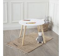 Table Enfant Ronde - Douceur Blanc Étoiles TU