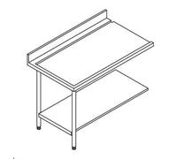 Table Entrée et Sortie pour Lave-Vaisselle à Capot - Accrochage à Gauche - L 1200 mm - Elettrobar - -