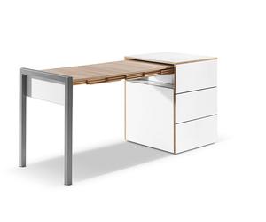 Table escamotable Alwin’s Space Box, Designer Country Living, 60/110x74x60 cm