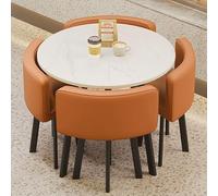 Table et Chaise de réception Orange Moderne pour Le Bureau de Bureau et Hall de Hall de Petites Tables Rondes pour Les magasins de réunions et Les Restaurants Parfaits pour Le Salon Salon et la
