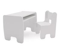 Table et chaise enfant - blanc Gris G