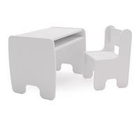 Table et chaise enfant - blanc Gris G