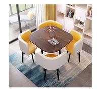 Table et chaise simples combinées bureau, salle de réunion, table de loisirs, balcon, terrasse, table à thé, salon, cuisine, salle à manger, table et chaises, hôtel, couloir, salle de réception (blanc