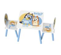 Bluey Ensemble table et chaises pour enfants (2 chaises incluses) - Idéal pour les loisirs créatifs, les goûters, l'école à la maison, les devoirs et plus encore