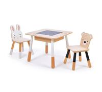 Tender Leaf Toys Table et chaises enfant Forêt en bois