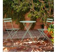 Table et chaises pliantes bistrot balcon terrasse- 2 places - Vert - FLORE