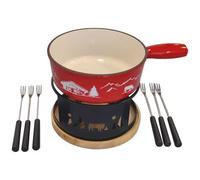 TABLE ET COOK Service à fondue - Montagne Rouge & Chamonix